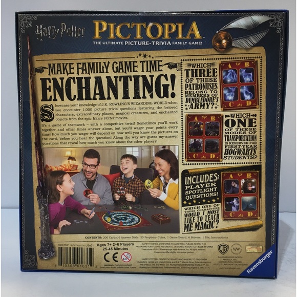NIB! Pictopia Harry Potter Edition Includes Fantastic Beasts Factory Sealed 2017 - Picture 2 of 3